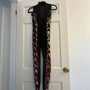 Black sequined dance costume